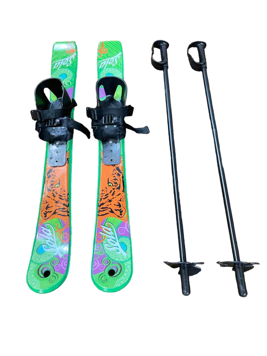 Shop Sola Kid’s Snow Skis and Poles, Tiger at GoodBuy Gear