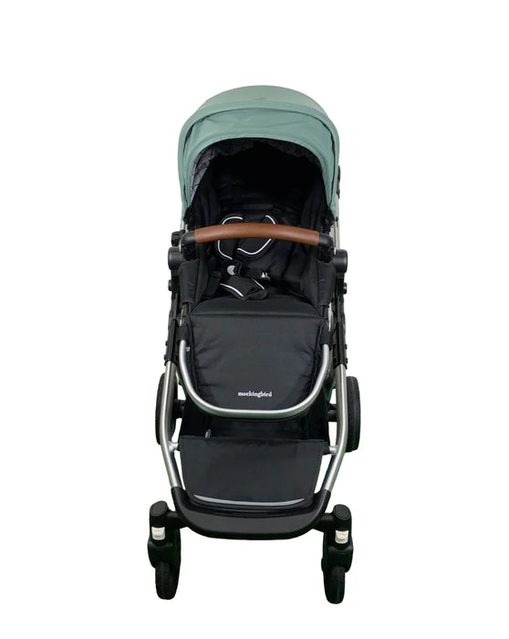Shop Mockingbird Single to Double 2.0 Stroller, Sage, Windowpane, Silver With Penny Leather, 2025 at GoodBuy Gear