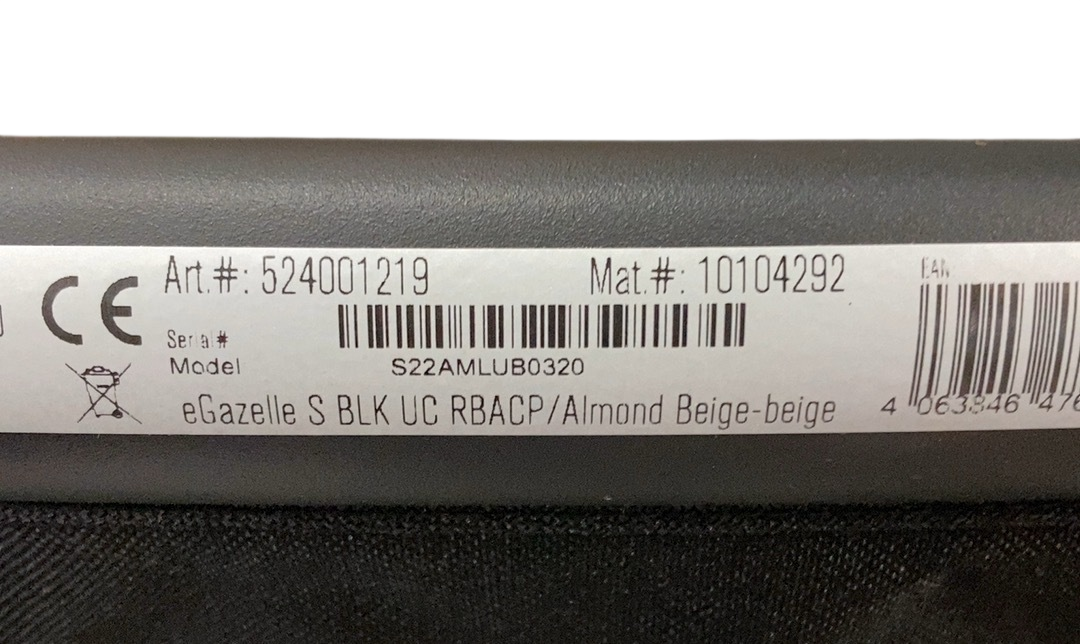 Shop Cybex e-Gazelle S Stroller, 2024, Almond Beige, Black at GoodBuy Gear