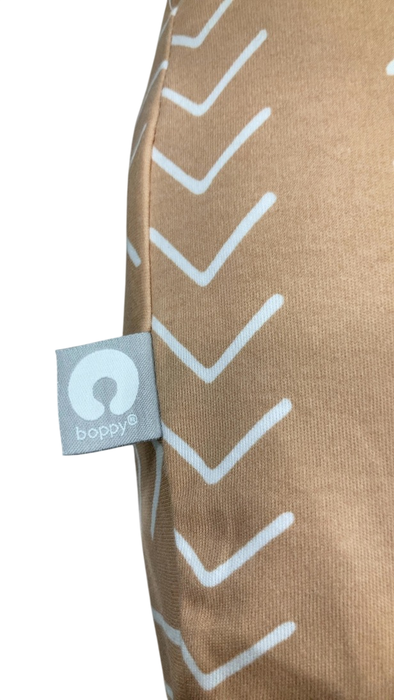 Shop Boppy Nursing Pillow, Organic, Camel Stitch Stripe at GoodBuy Gear