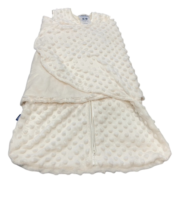 Shop Halo Sleepsack Swaddle Plushy Dot Velboa, Cream, Newborn at GoodBuy Gear