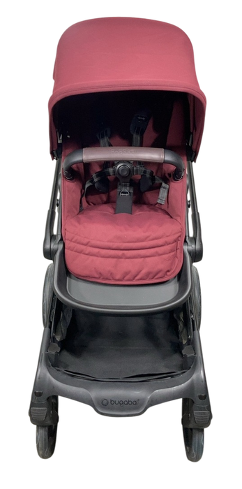 Shop Bugaboo Kangaroo Single To Double Stroller, 2024, Dark Cherry at GoodBuy Gear