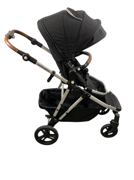 Shop Mockingbird Single to Double 2.0 Stroller, 2025, Black, Silver With Penny Leather, Windowpane at GoodBuy Gear