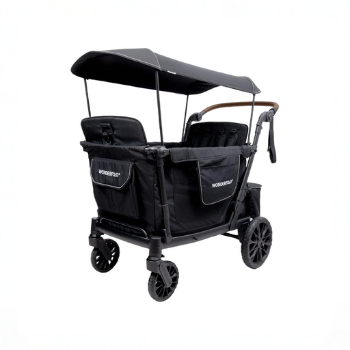 Shop Wonderfold L Stroller Wagon, 4 Seater, Black at GoodBuy Gear