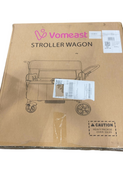 Shop Vomeast Stroller Wagon With Canopy, Black, 2 Seater at GoodBuy Gear