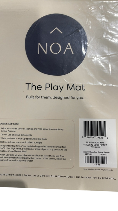 Shop House of Noa Little Nomad Play Mat, 4x6', Ula, Windmill at GoodBuy Gear