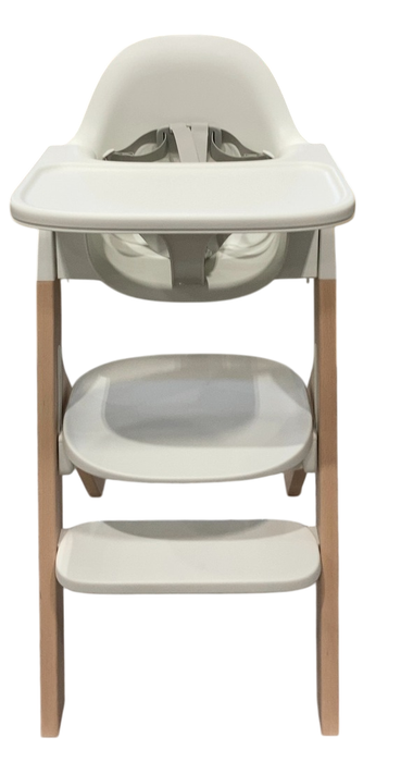 Shop Mockingbird High Chair, 2.0, Natural Beech, White at GoodBuy Gear