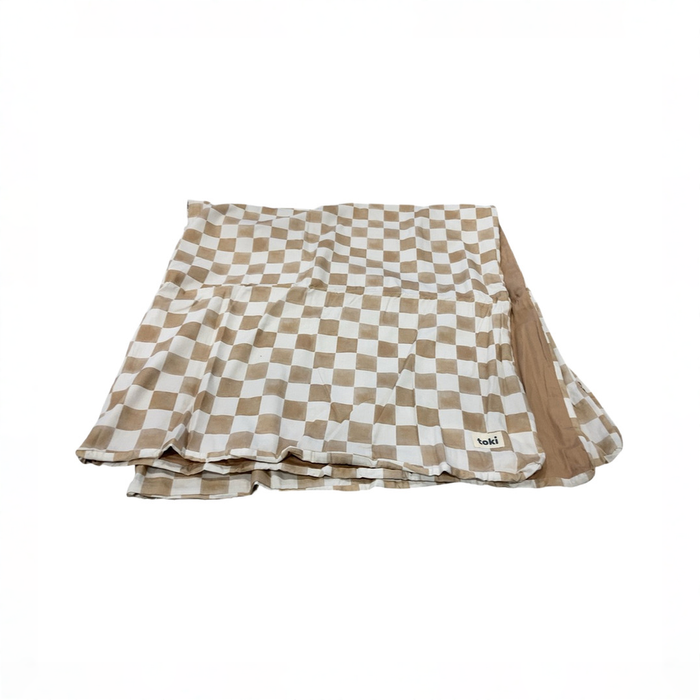 Shop Toki Kids Mega Mat Cover 55"x55", Checker Toffee at GoodBuy Gear