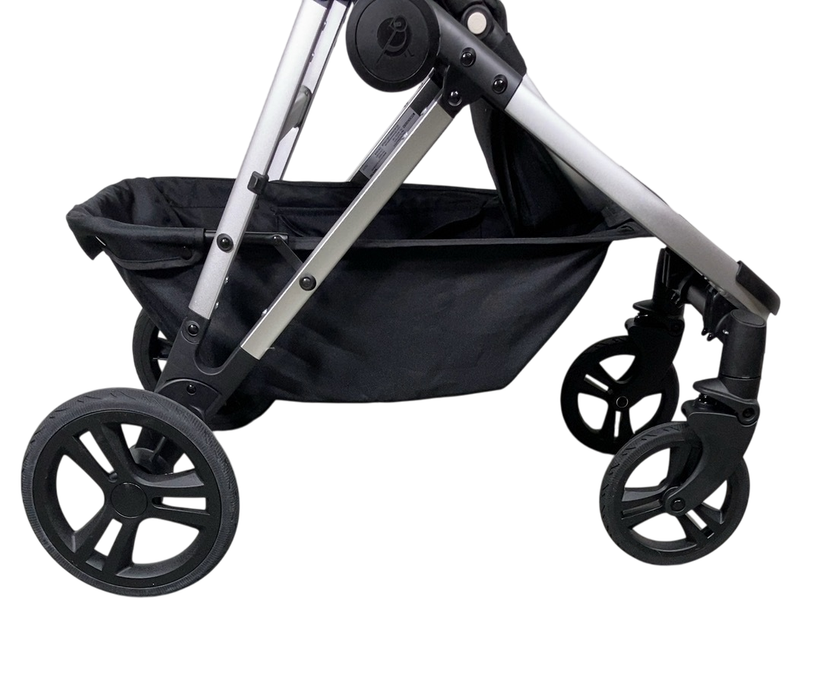 Shop Mockingbird Single to Double 2.0 Stroller, 2024, Black, Silver With Black Leather, Watercolor Drops at GoodBuy Gear