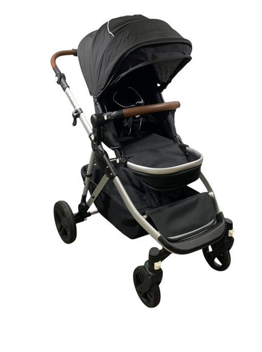 Shop Mockingbird Single to Double 2.0 Stroller, 2024, Black, Silver With Penny Leather, Windowpane at GoodBuy Gear