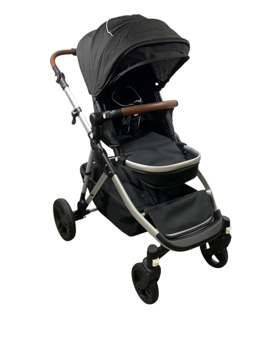 Shop Mockingbird Single to Double 2.0 Stroller, 2024, Black, Silver With Penny Leather, Windowpane at GoodBuy Gear