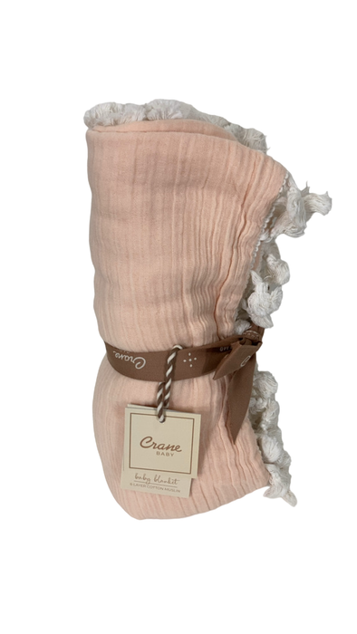 Shop Crane Baby 6 Layer Muslin Blanket, Desert Rose at GoodBuy Gear