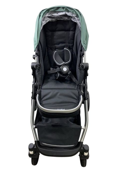 Shop Mockingbird Single to Double 2.0 Stroller, Sage, Windowpane, Silver With Black Leather, 2025 at GoodBuy Gear