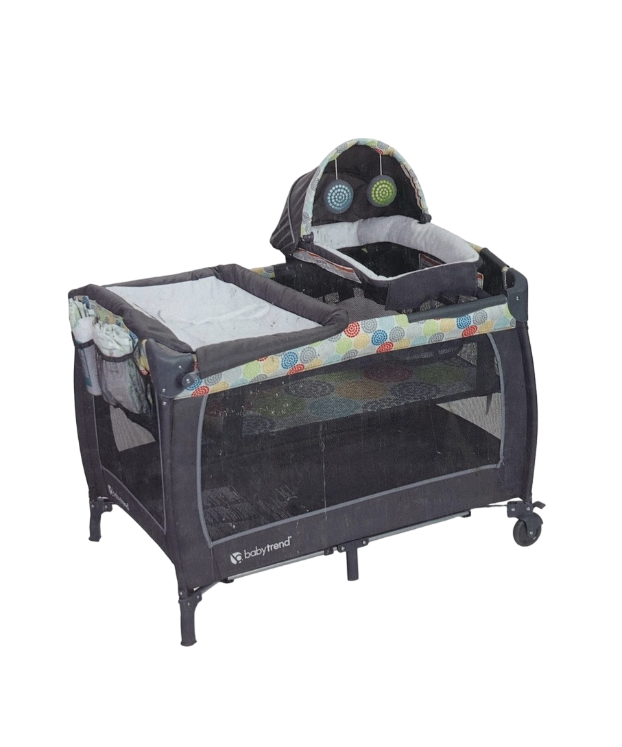 Baby Trend Lil Snooze Deluxe II Nursery Center, Funfetti