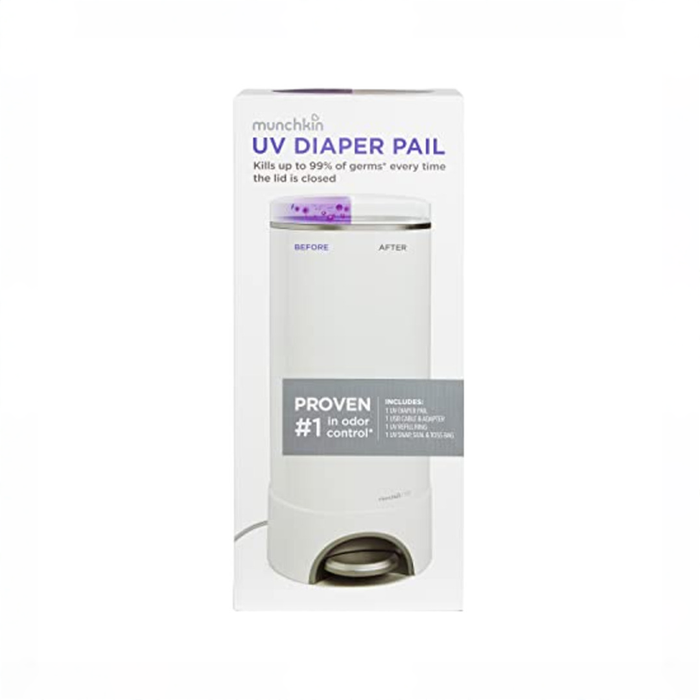 Shop Munchkin UV Diaper Pail, White at GoodBuy Gear