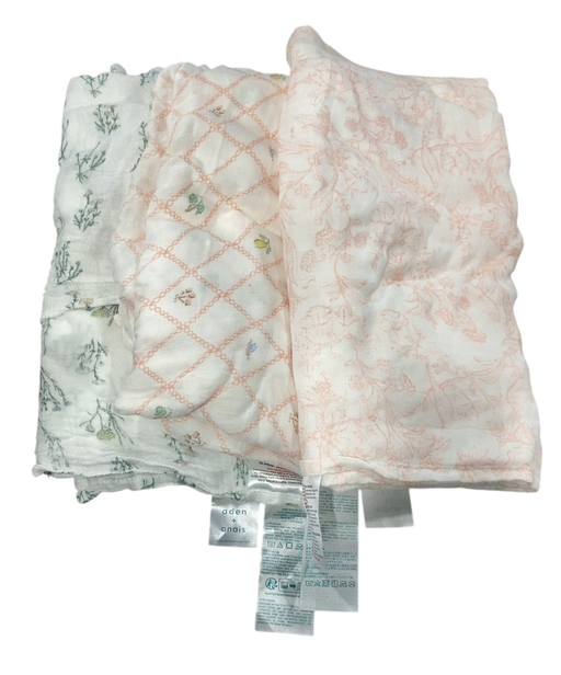 Shop Aden + Anais Silky Soft Swaddles, 3 Pack, French Floral at GoodBuy Gear