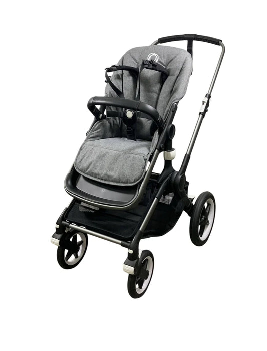 Bugaboo Fox 3 Stroller, 2021, Graphite, Grey Melange, No Canopy