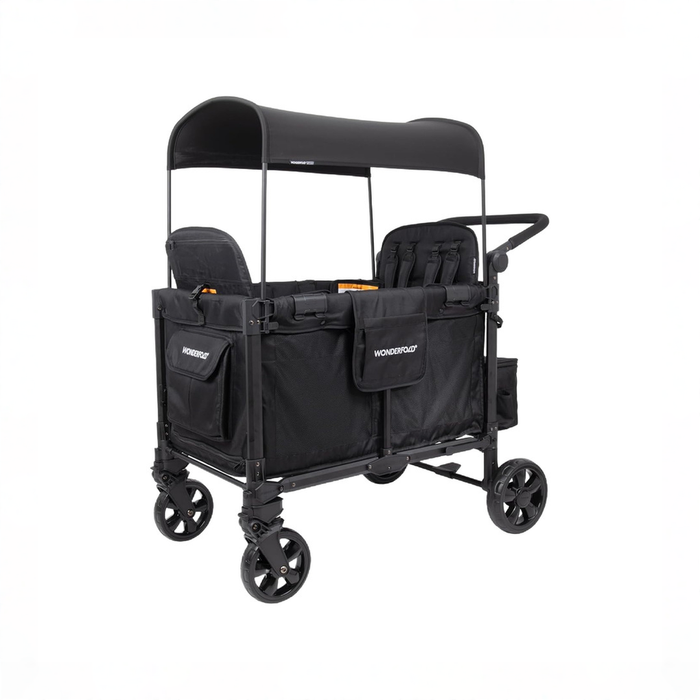 Shop Wonderfold W4 Elite Pro Stroller Wagon, 2025, Jet Black at GoodBuy Gear