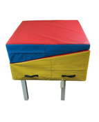 Shop Folding Gym Mat, 64lx14w, Red,Blue,Yellow at GoodBuy Gear