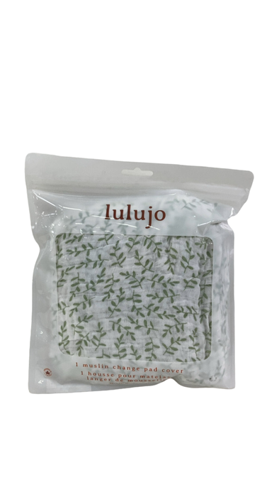 Shop Lulujo Muslin Change Pad Cover, Greenery at GoodBuy Gear