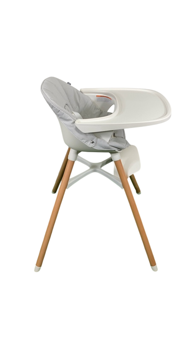 Shop Lalo High Chair with Infant Kit, Coconut, Grey, Natural Wood at GoodBuy Gear