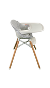 Shop Lalo High Chair with Infant Kit, Coconut, Grey, Natural Wood at GoodBuy Gear