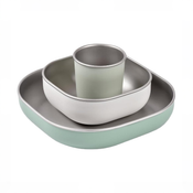 Shop Beaba Stainless Steel Meal Set, Sage Green at GoodBuy Gear