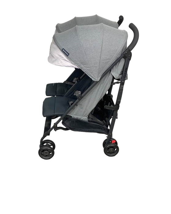 secondhand UPPAbaby G-Link V2 Double Stroller, 2022, Greyson (Charcoal Melange)