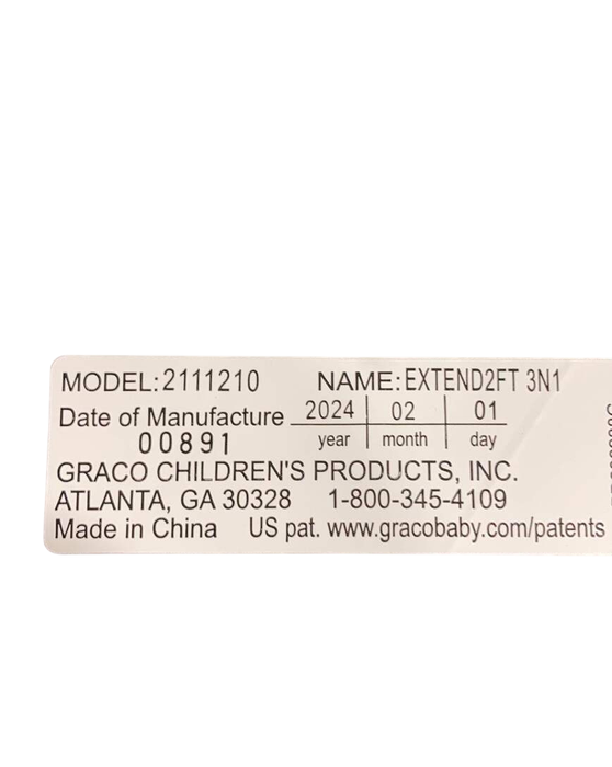 Shop Graco Extend2Fit 3-in-1 Convertible Car Seat, 2024, Stocklyn at GoodBuy Gear