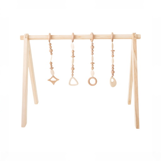 Shop Poppyseed Play Wooden Baby Gym, Natural Wood w/ Natural Toys at GoodBuy Gear