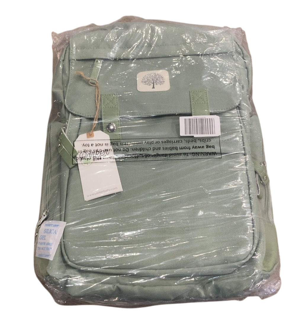 Parker Baby Co. Birch Bag Diaper Backpack, Sage