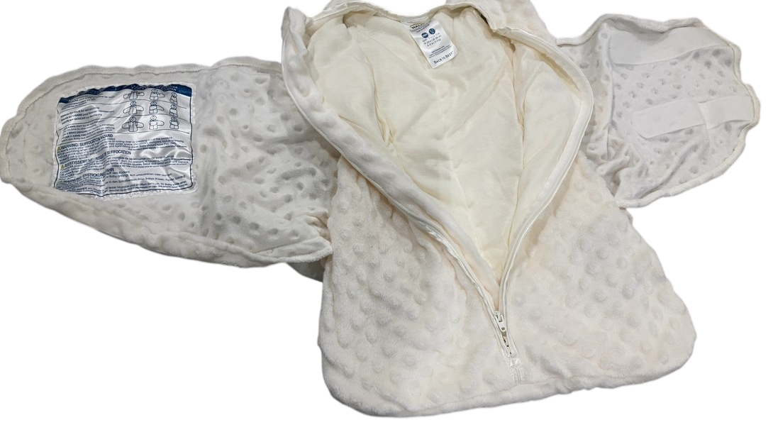 Shop Halo Sleepsack Swaddle Plushy Dot Velboa, Cream, Newborn at GoodBuy Gear