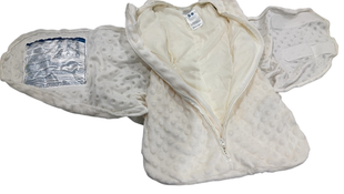 Shop Halo Sleepsack Swaddle Plushy Dot Velboa, Cream, Newborn at GoodBuy Gear