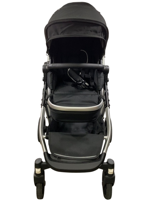 Shop Mockingbird Single to Double 2.0 Stroller, 2024, Black, Silver With Black Leather, Watercolor Drops at GoodBuy Gear