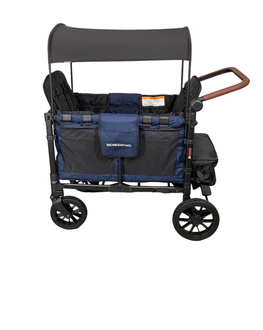 Wonderfold W4 Luxe Quad Stroller Wagon, 2023, Noble Navy