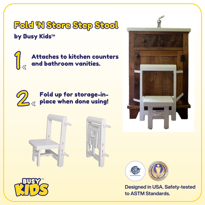Fold 'N Store Step Stool by Busy Kids