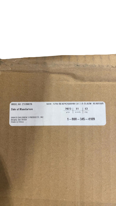 Graco Ready2Grow LX 2.0 Double Stroller, 2023, Clark