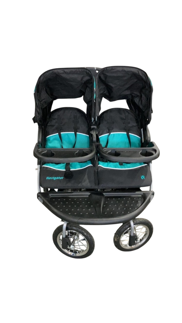 gently used double jogging stroller Baby Trend Navigator Double Jogger Stroller, 2025, Regular, Tropic