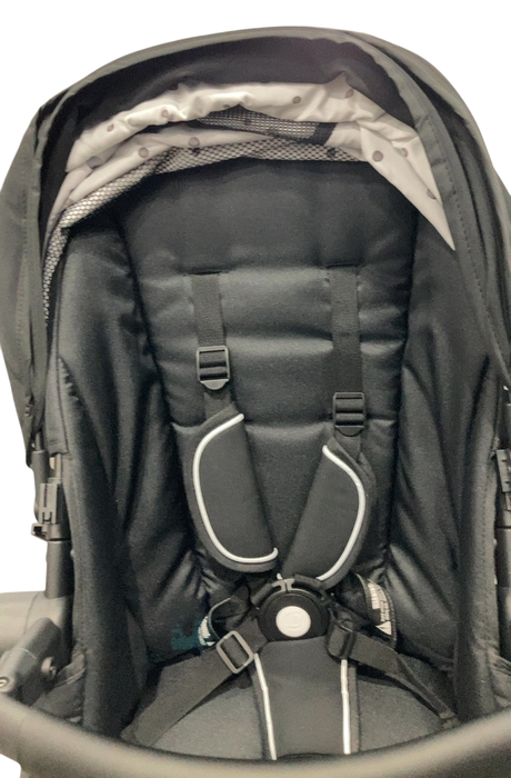 Shop Mockingbird Single 2.0 Stroller, 2025, Black, Silver With Black Leather, Watercolor Drops at GoodBuy Gear