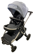 Shop Mockingbird Single to Double 2.0 Stroller, 2024, Silver With Black Leather, Sky, Watercolor Drops at GoodBuy Gear