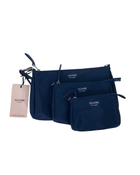 used JuJuBe 3 Piece Pouch Set, Navy