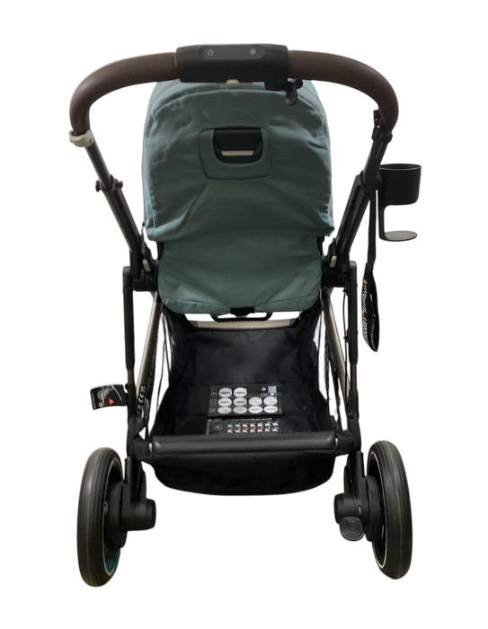 Shop Cybex e-Gazelle S Stroller, 2024, Stormy Blue, Taupe at GoodBuy Gear