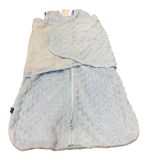 Shop Halo SleepSack Swaddle, Newborn, Blue Plushy Dot at GoodBuy Gear