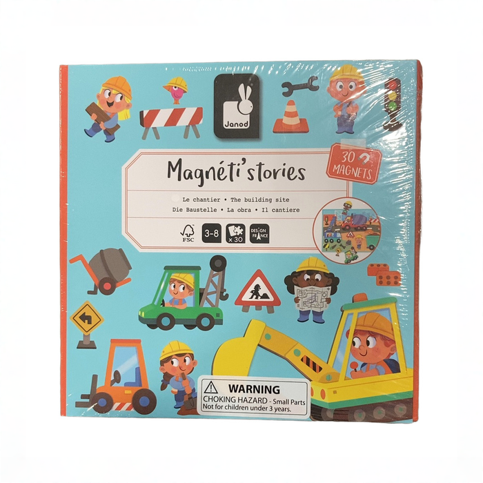 Shop DRAFT - Janod Magneti' Book, The Building Site at GoodBuy Gear