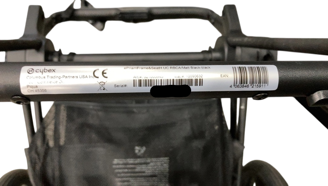 Shop Cybex E-PRIAM Electric Stroller, 2022, Deep Black, Matt Black, without Battery at GoodBuy Gear