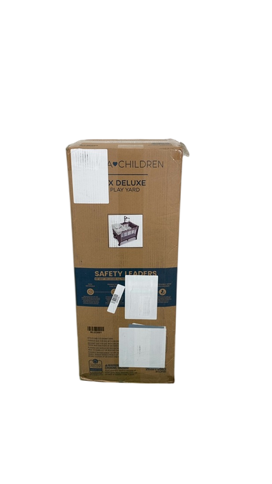 Shop Delta Children LX Deluxe Portable Baby Play Yard With Removable Bassinet and Changing Table, Eclipse at GoodBuy Gear