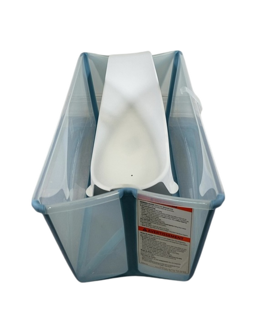 Shop Stokke Flexi Bath Bundle Pack, Regular, Transparent Ocean Blue at GoodBuy Gear