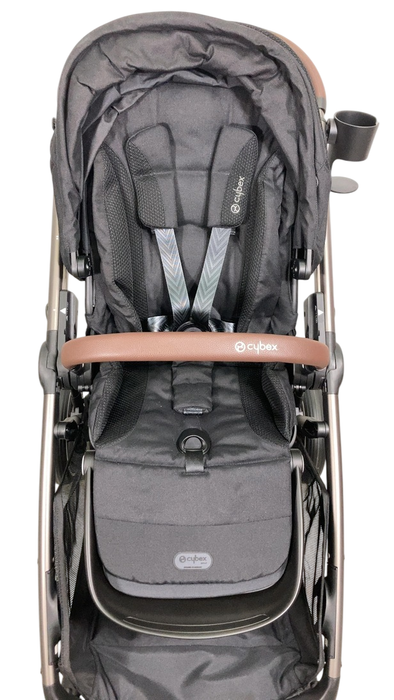Shop Cybex Gazelle S Modular Stroller, 2024, Moon Black, Taupe Frame at GoodBuy Gear