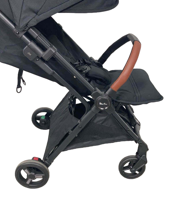 used Silver Cross Jet 3 Super Compact Stroller, Black, 2023