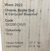 Shop Silver Cross Wave Stroller, 2022, Onyx at GoodBuy Gear